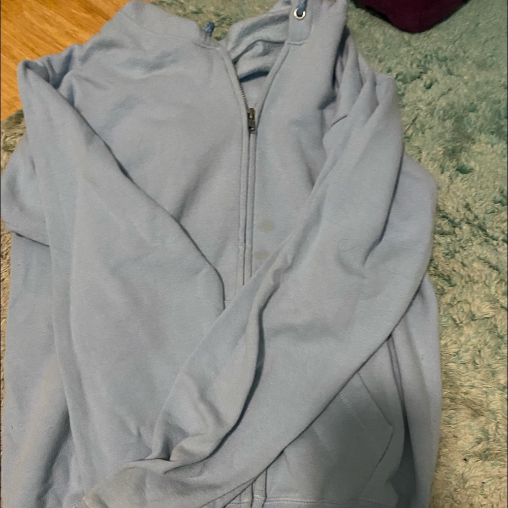 Baby Blue Zip Up Jacket